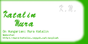 katalin mura business card